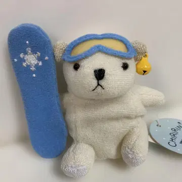 치리린즈 곰 스노우보더 봉제 인형