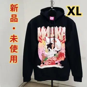 새상품 미사용 MISHKA (미시카) 그래픽 후드티 XL 블랙
