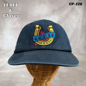 한국 구제 의류 리타 LEATA 자수 캡 블랙 깊은 한국 스냅백