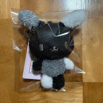 미개봉 새상품 산리오 우사하나 아베일 마스코트 참 화이트 블랙 리본