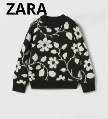 ZARA 완판템 자카드 니트 스웨터