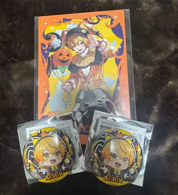 아키 할로윈 랜덤 캔뱃지 2개 + 엽서 1장