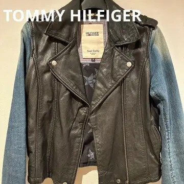Tommy HILFIGER DENIM 양가죽 라이더 자켓