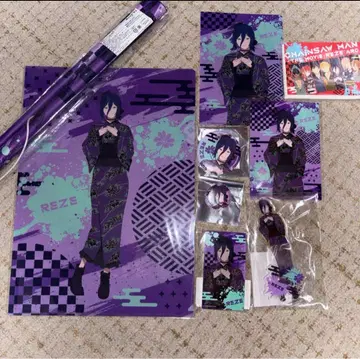 오사카 한정판 팝업 체인소 맨 레제편 레제 묶음 판매 아크릴 스탠드