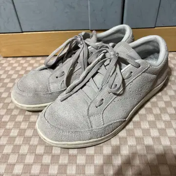 MIZUNO 그레이 스웨이드 스니커즈 SD84 D1GA171605