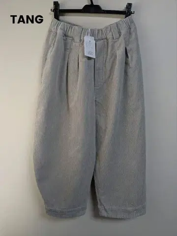 택 포함 새상품! TANG 굵은 코듀로이 제품 워싱 팬츠 (그레이지)