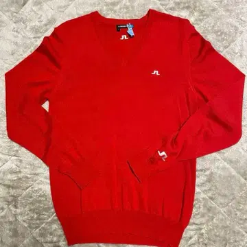 J 린드버그 V넥 스웨터 S 사이즈 레드