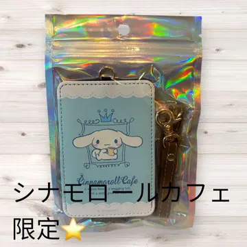 미사용 새상품 시나모롤 카페 한정판 카드 케이스 라이트 블루