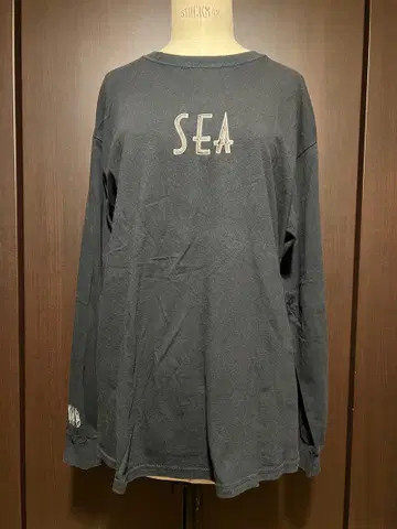 WIND AND SEA 티셔츠 롱 슬리브 L 자수 로고
