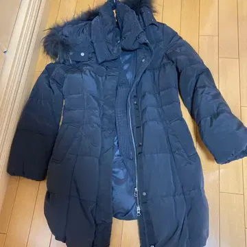 COMME CA DU MODE 블랙 다운 코트