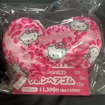헬로키티 리본 머리끈 핑크 훼미리마트