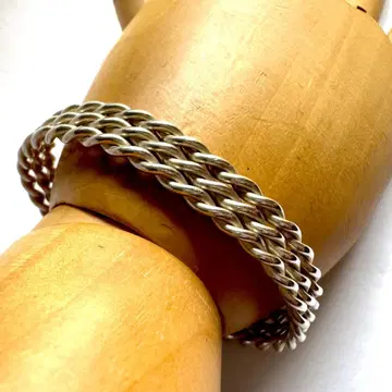 10mm Sterling Silver Twisted Bangle