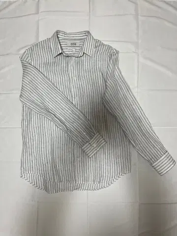 COS LONG-SLEEVED STRIPED LINEN SHIRT
