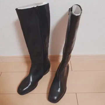 [ 새상품급 ] RANDA 우천 겸용 볼륨 밑창 롱 부츠 23.5cm