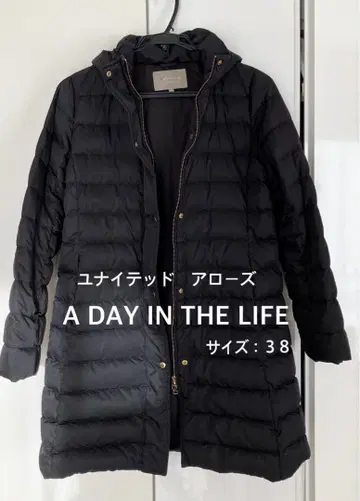 A DAY IN THE LIFE 블랙 다운 자켓 사이즈 38