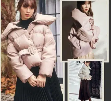 하립투 Vegan Leather Shell Down Jacket