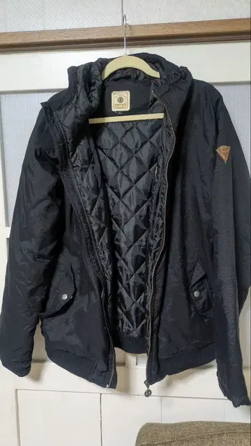 ELEMENT 후드 부착 퀼팅 자켓