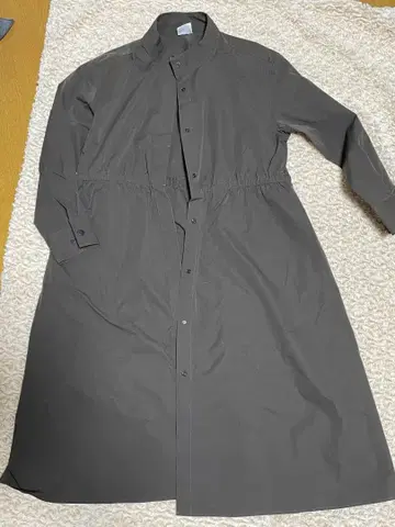 BEAMS DESIGN 브라운 롱 셔츠 원피스 M