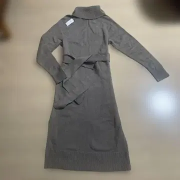 그레이 니트 원피스 S 터틀넥