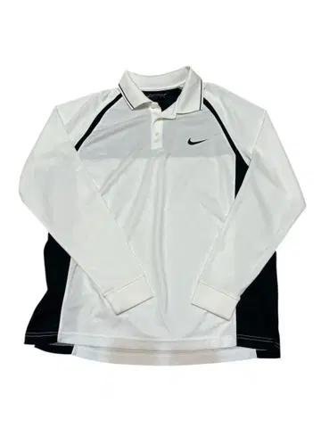 Nike Dri-FIT 골프 남성용 긴팔 피케 셔츠 화이트