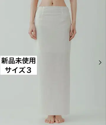 yo BIOTOP sheer tight skirt 화이트