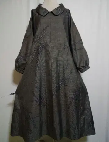 기모노 리메이크 / 돌먼 소매 / 카라 달린 원피스 사이즈 LL~3L