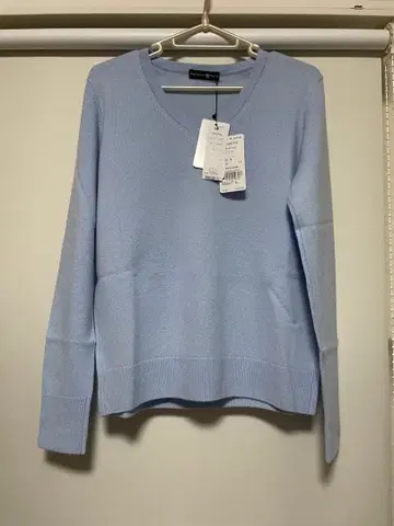 [ 새상품 ] TAKASHIMAYA 캐시미어 100% 라이트 블루 스웨터