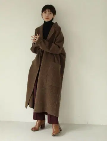 todayful 오버 체크 코트 38