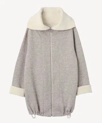 PRISTINE 후드 부착 자켓 그레이