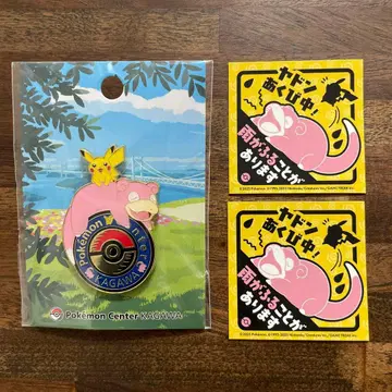 [ 미개봉 새상품 ] 포켓몬 센터 카가와() 로고 핀즈 야돈 피카츄