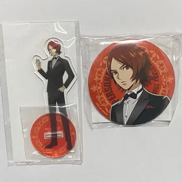 페르소나 죄 25주년 세가 럭키 쿠지 캔뱃지 아크릴 스탠드 스오 타츠야