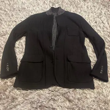 블랙 스트라이프 안쪽 자켓