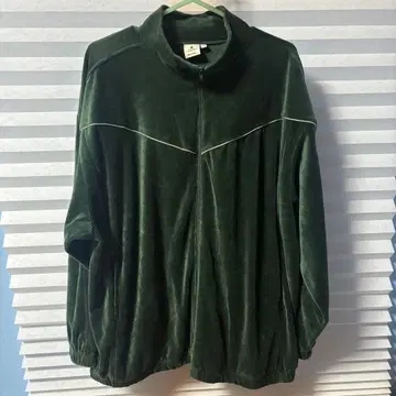 니코앤드 다크 그린 벨로아 집업 자켓