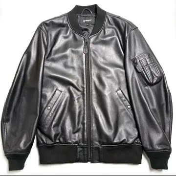 [ 양가죽 ] AVIREX 가죽 재킷 MA-1 블랙 L 천연 가죽
