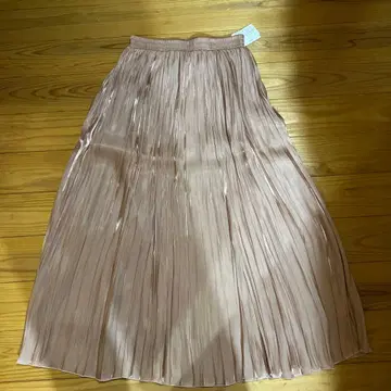 핑크 플리츠 스커트