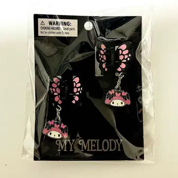 산리오 캐릭터즈 버터플라이 미니 헤어 클립 (마이멜로디)