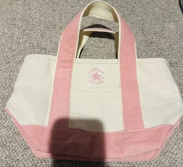 CONVERSE 토트백 핑크/화이트