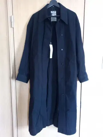 미사용 유니클로 U 셔츠 코트 블랙 XL