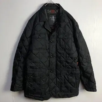 방한 다운 90% 퀼팅 블랙 x 브라운 L 겨울 아우터