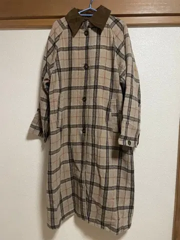 Nana 체크 롱 코트