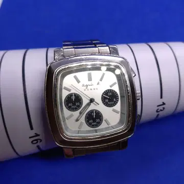 가동품 에네스베 agnes b HOMME 손목시계 V654-OACO