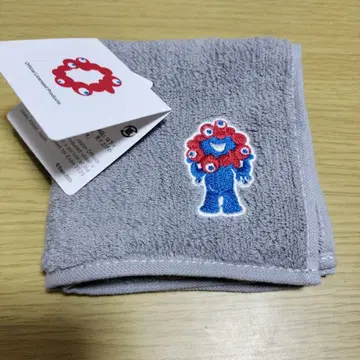 오사카 간사이 만박 미야쿠미야쿠 자수 핸드 타월 그레이