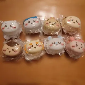 치이카와 (먼작귀) 얼굴 미니 실리콘 파우치 컴프 세트