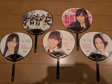 HKT48 팬 부채 5개 세트 미사용 새상품