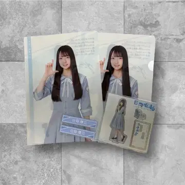 히나타자카46 로손 제일복권 아크릴 스탠드 클리어 파일 사토 유우