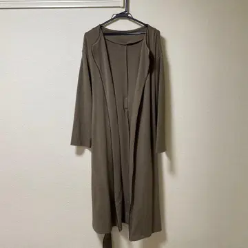 브라운 롱 코트 벨트 포함
