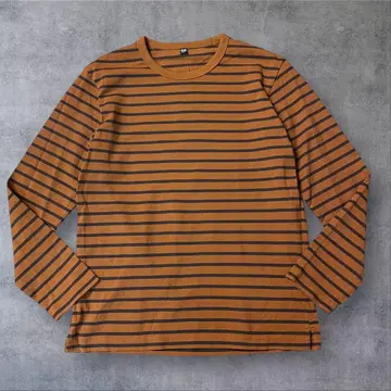 색감 최고 UNIQLO archive 보더 롱 슬리브 포인트 컬러 긴팔