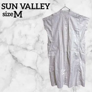 SUN VALLEY 선밸리 [ M ] 셔츠 원피스 반팔 아이보리