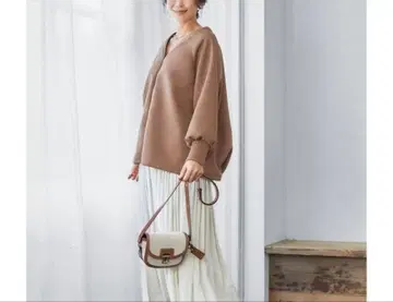 스타일 델리 종이상자 프론트 스냅 버튼 상의 핑크 초코 소프트