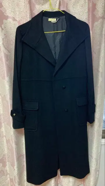 ROPE 블랙 롱 코트 코트 겨울 로페